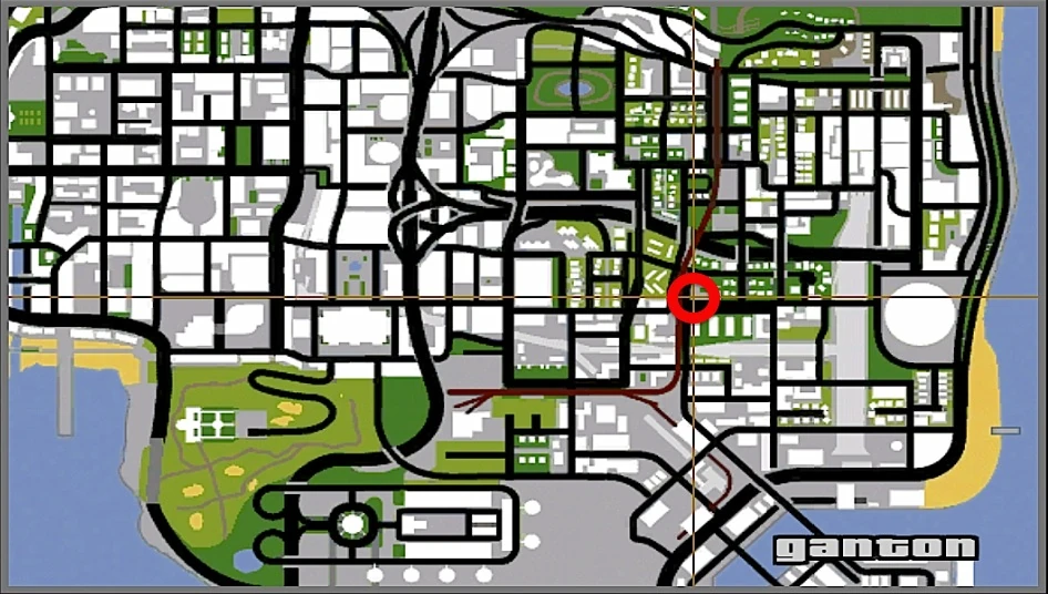 Image Gymnase de Ganton GTA San Andreas (carte).jpg Grand Theft