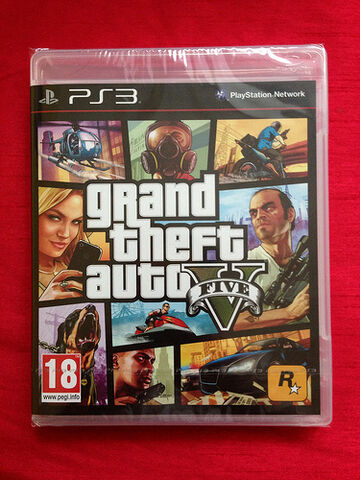 Tiedosto:GTA5 GTAV Grand Theft Auto Five by Rockstar Games PS3 front cover.jpg
