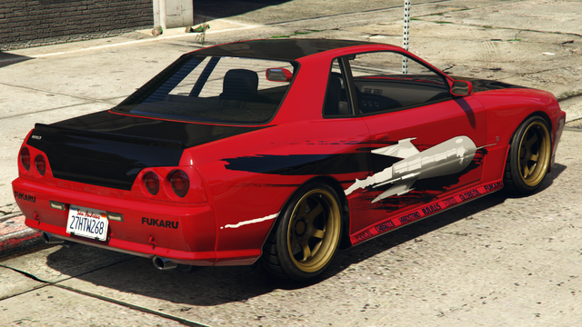 File:ElegyRetroCustom-NotTonightPizzaboyLivery-GTAO-rear.png