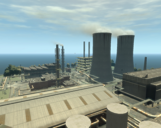 Acter Nuclear Power Plant GTAIV from north