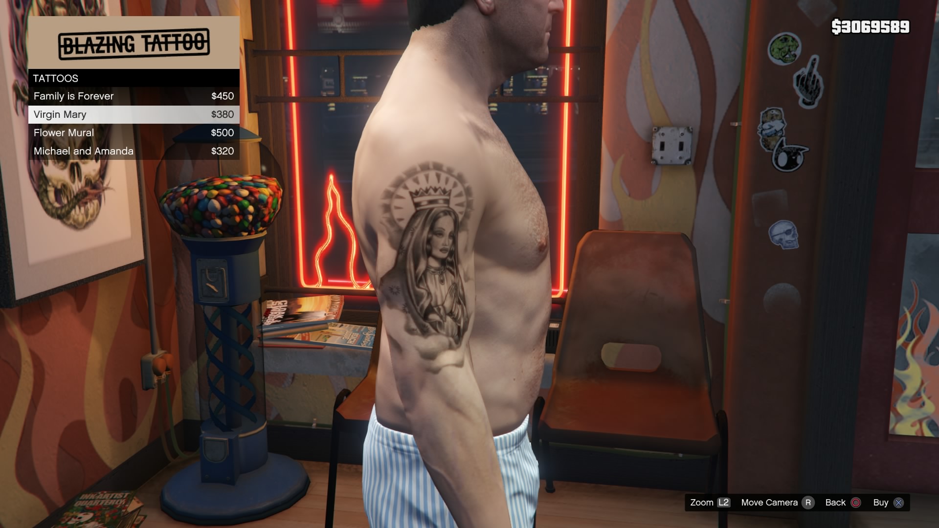 Gta 5 michael tattoo фото 17