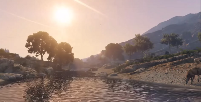 File:GTA V Sunset Zancudo River.png