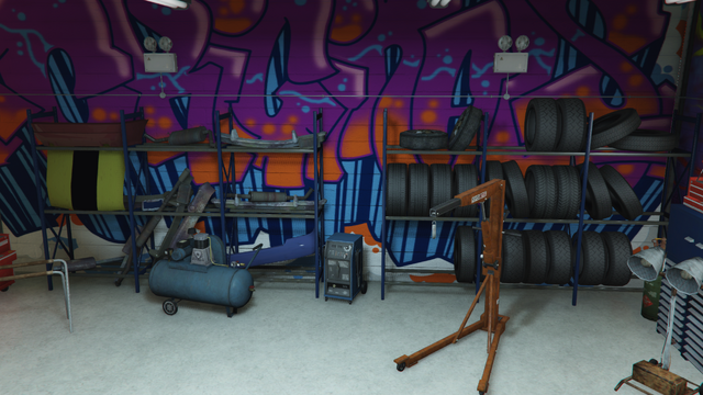 File:Benny'sOriginalMotorWorks-GTAO-TyreRack.png