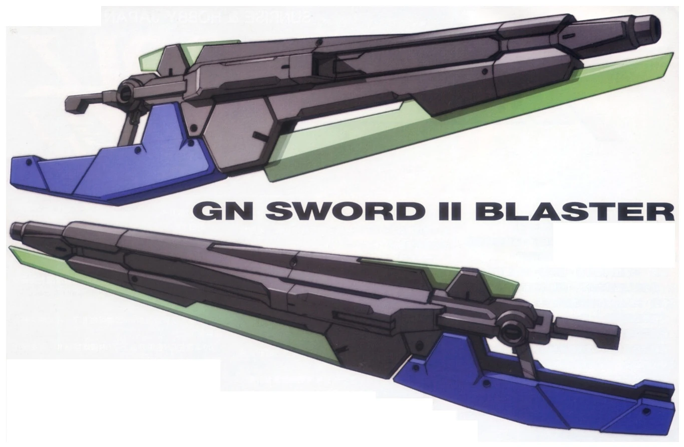 Image GN0000GNHW7SG GN Sword II Blaster.jpg The Gundam Wiki