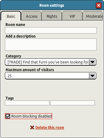 Room blocking