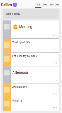 Daily dividers