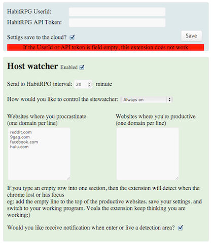 File:Chrome extension options page.jpg