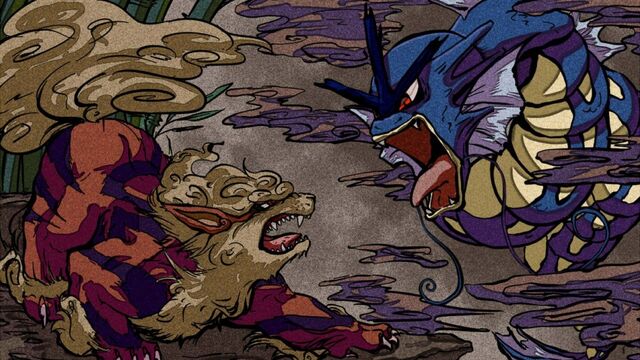 File:Arcanine and Gyrados.jpg