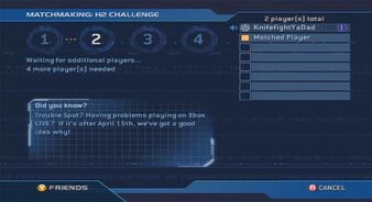 Macthmaking (Halo2)
