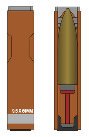 9.5x60mm Caseless