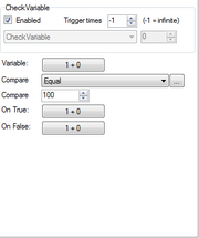 Checkvariable setting
