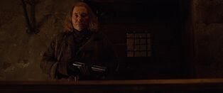 Jackson with 12 Gauge Double Barreled Shotgun