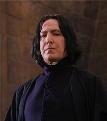 Snape smiling