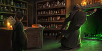 Harry dans le bureau de Rogue.jpg
