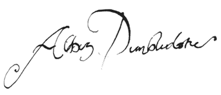 Bild - Albus Dumbledore sig.png | Harry-Potter-Lexikon | FANDOM powered by Wikia