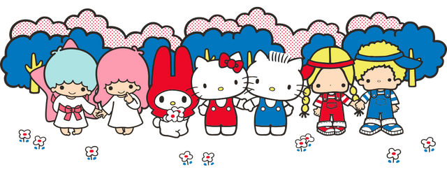 File:Sanrio Characters Little Twin Stars--My Melody--Hello Kitty--Dear Daniel--Patty & Jimmy Image001.png
