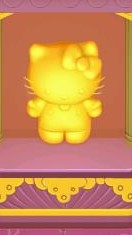 Hello Kitty goldene Statue Paris Pantheon