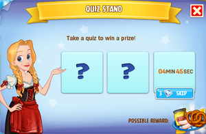 Quiz stand