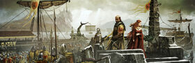 Stannis en Rocadragón by Tomasz Jedruzek, FFG©
