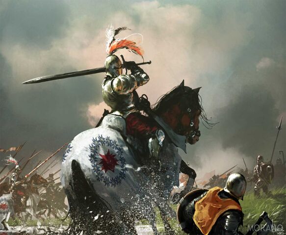 Archivo:Brightwater Keep cavalry by Tomasz Jedruzek, Fantasy Flight Games©.jpg
