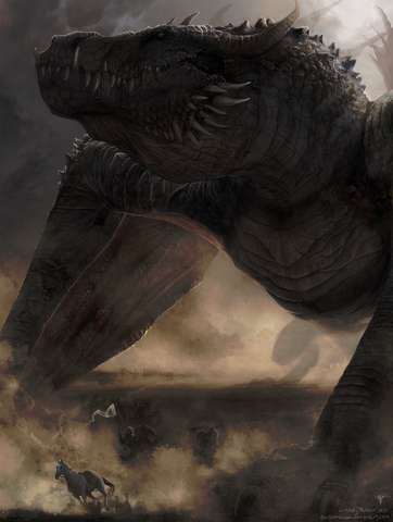 Archivo:Balerion the Black Dread by Lindsey Burcar©.png