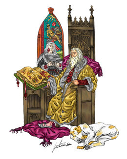 Aerys I Targaryen y Cuervo de Sangre by Oznerol-1516©.png