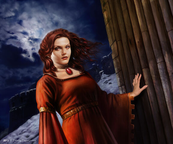 Archivo:Melisandre by Tiziano Baracchi, Fantasy Flight Games©.jpg