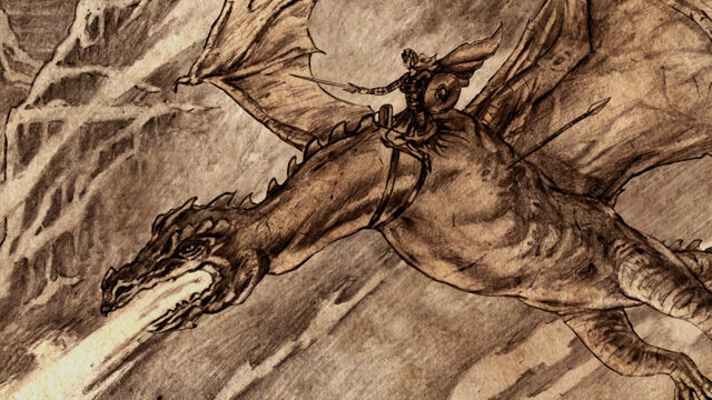 Archivo:Visenya Targaryen Vhagar HBO.jpg