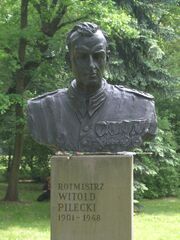 Witold pilecki pomnik park jordana krakow