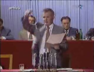 Ceausescu rants 1984 speech
