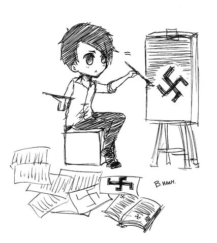 File:Hitler Drawing Swastika.jpg