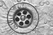 Water down the drain