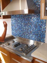 Kinds of blue- splashback tiles