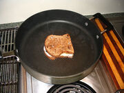 On the pan