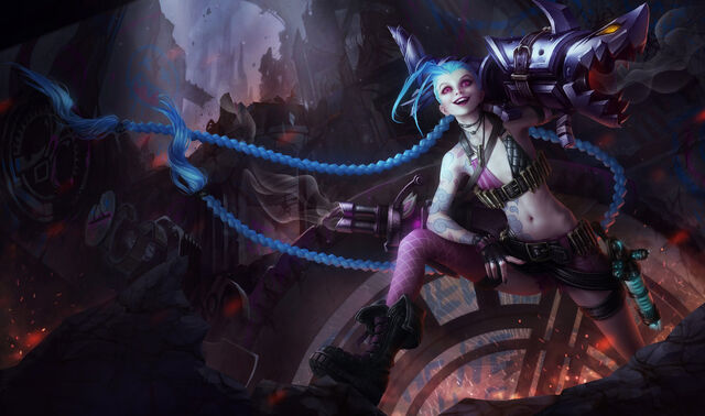 Archivo:Jinx the loose cannon by yumedust-d6tdopu.jpg