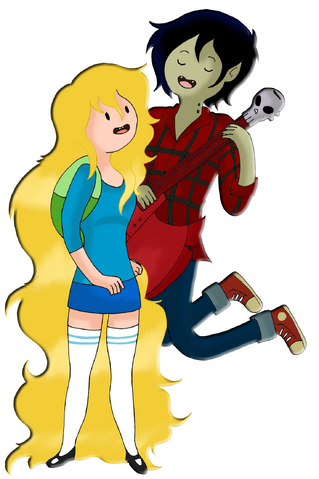 Archivo:Fionna and marshall lee bad little boy by mary147-d5spo3r-1-.png