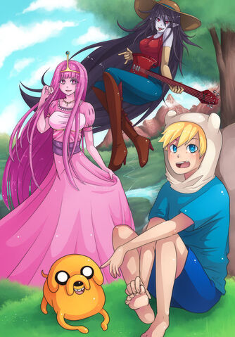 Archivo:Aaaaadventure time by majigoma-d5pl4k4.jpg