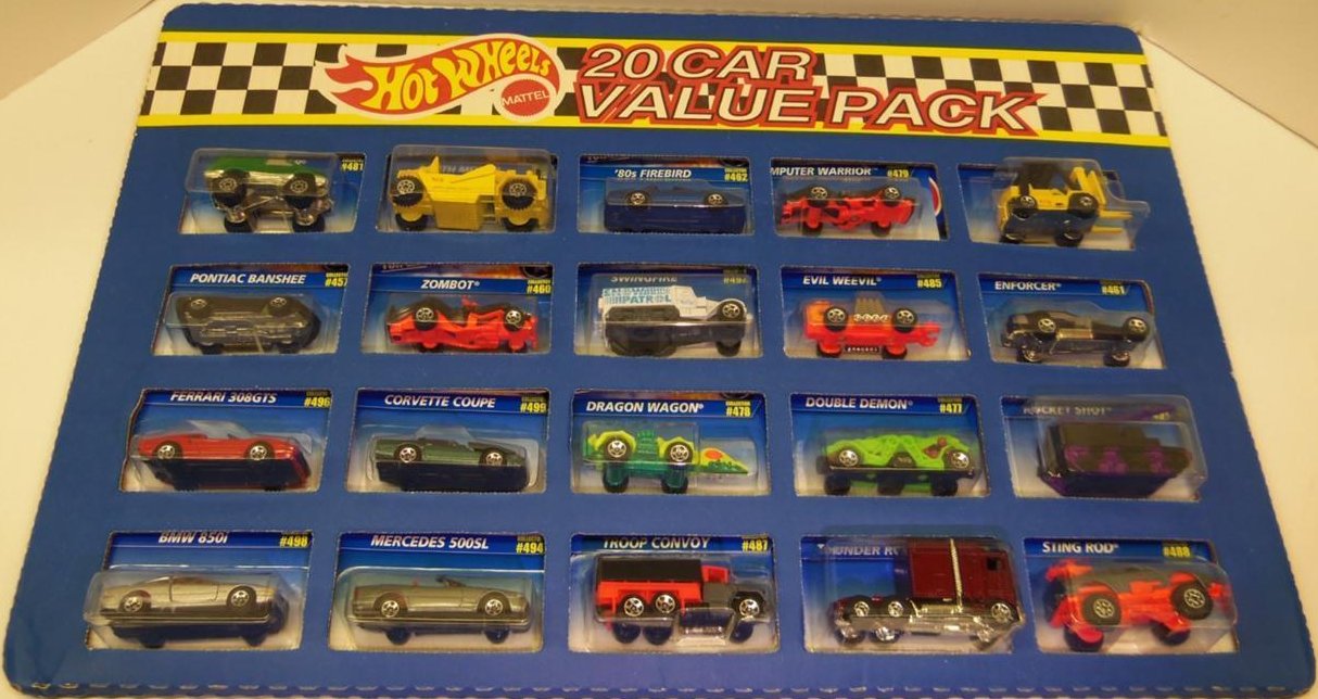 hot wheels value pack