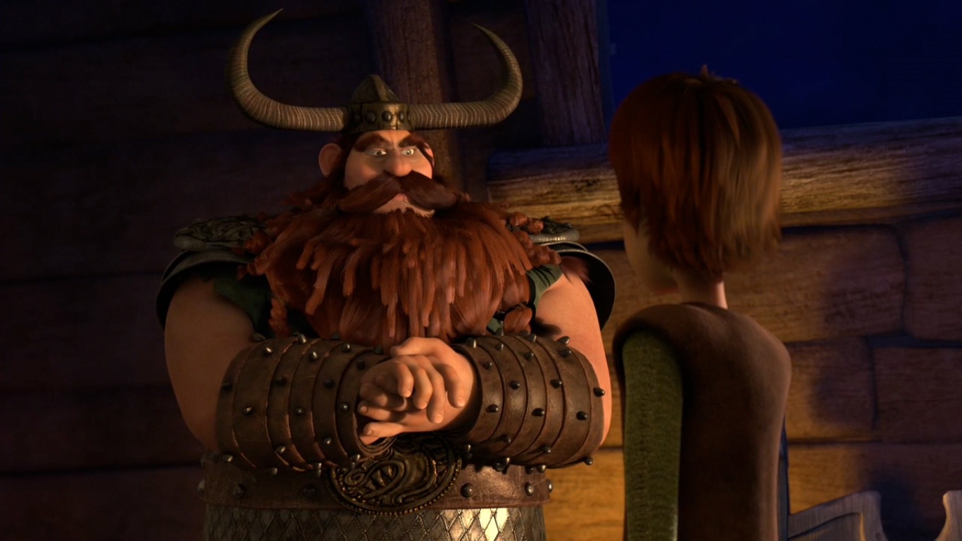 Image Stoick stating he will let Hiccup and Toothless