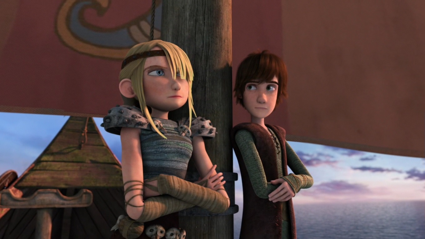 Image - Hiccup and astrid leaning against the mast agian 