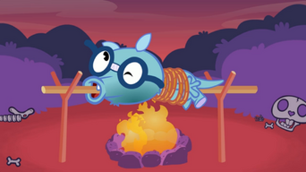 Sniffles barbecued