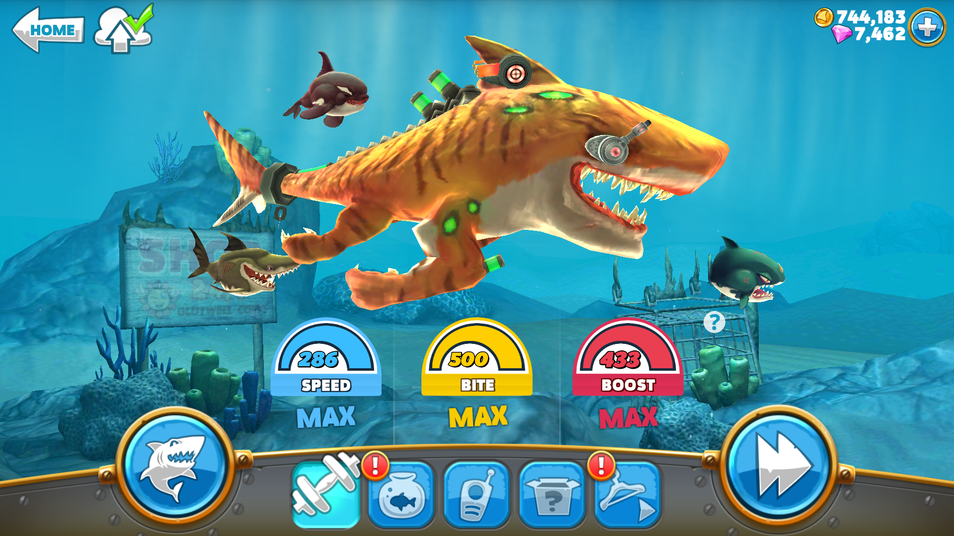 hungry shark world atomic shark hungry shark world atomic shark