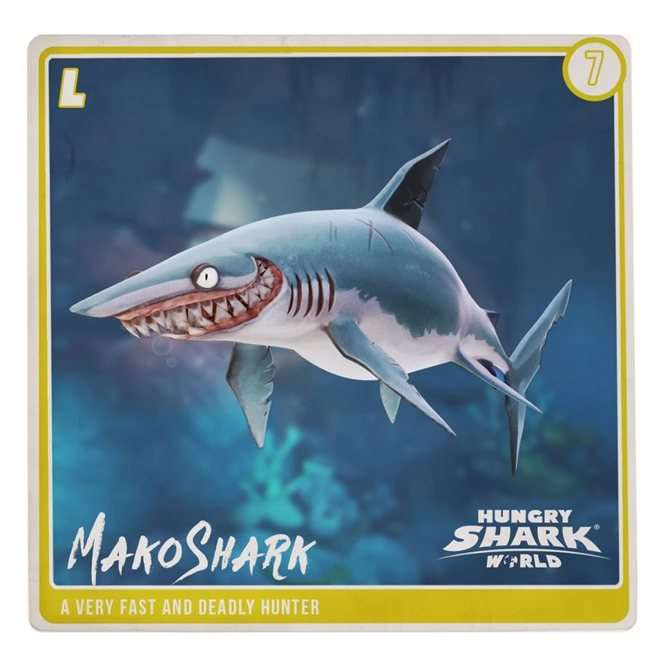 Mako Shark (World) Hungry Shark Wiki FANDOM powered by Wikia