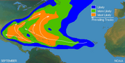 Typical North Atlantic Tropical Cyclone Formation in September