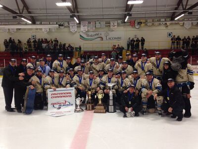 Bentley Generals 2016 Chinook Hockey League champs