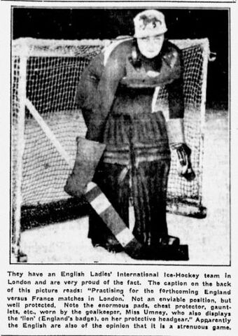 File:1934BritishWomanGoaltender.jpg
