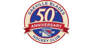 Oakville Blades 50th Anniversary logo