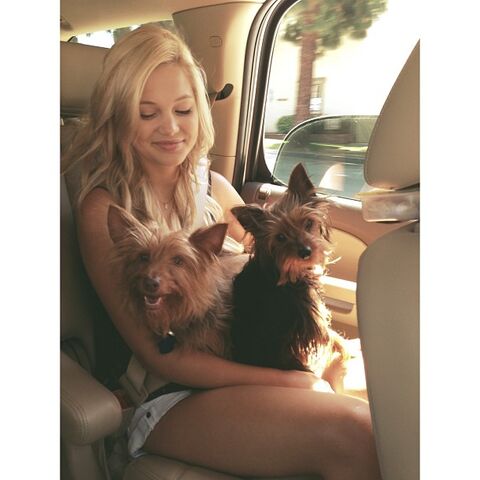 File:Olivia with Puppies.jpg