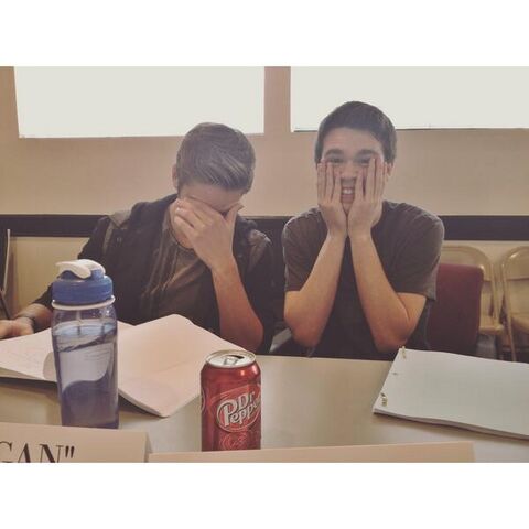 File:Austin Facepalming on Set.jpg