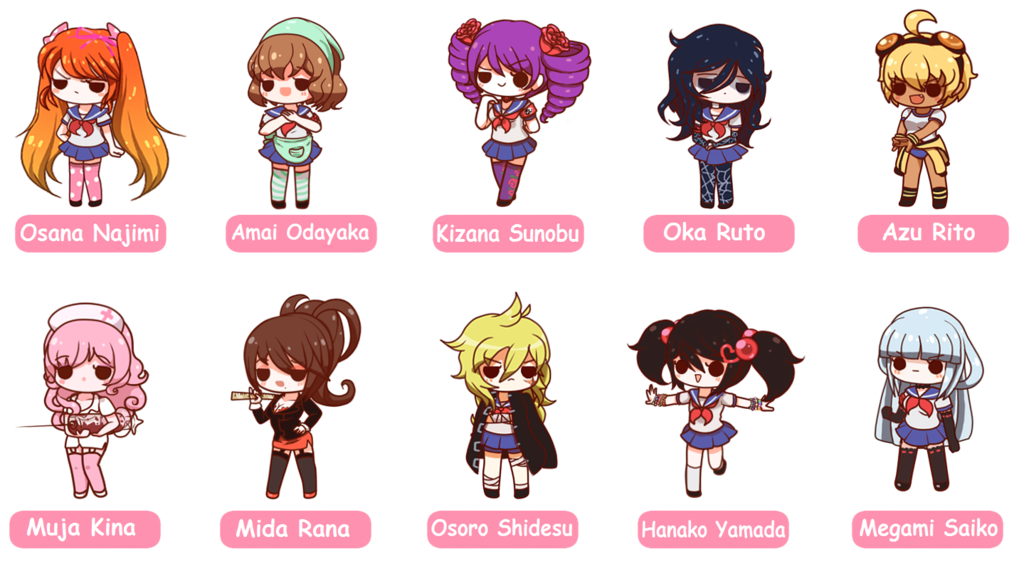 all characters yandere simulator 2018 all characters yandere simulator 2018